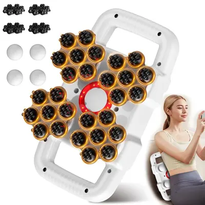 Cross-border 24-Head Fascia Gun, Multi-Head Powerful Motor, 28-Head Massage Gun, Deep Percussion 8-Head Massager - 9