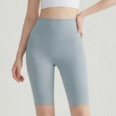 Lulu sıkı yoga şortu, kadın, çıplak his, karın toplayıcı, yüksek bel, kalça kaldırıcı - 8