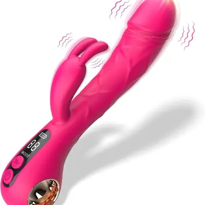 Digital Display Suction and Vibrating G-Spot Vibrator with Tongue-Licking Function - 8