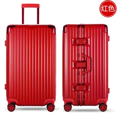 Aluminum frame extra large capacity trolley case durable suitcase men and women luggage extra large checked password suitcase 80 inch - 10