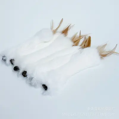 Natural Gall Fruit and Rabbit Fur Cat Toy, Silent - 9