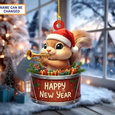 Balon Kedi ve Köpek Noel Asma Süs, Araba Dikiz Aynası Dekoru - 12