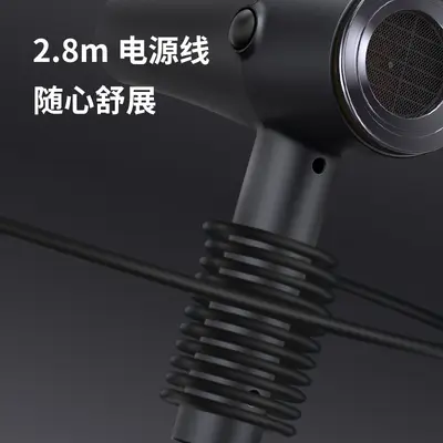 Blue Light High-Power Hair Dryer, Multi-Level Settings, Overheat Protection