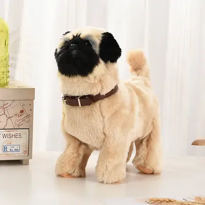 Electric Plush Robot Dog with Music, Walks, Barks and Wags Tail, Sensor - 9