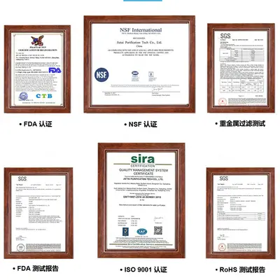 Household Water Purifier Filter Cartridges and Cleaning Agents
