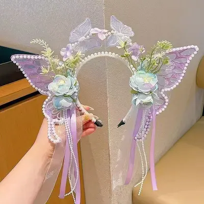 Princess Tassel Hair Hoop, Fairy Hanfu Accessory - 10