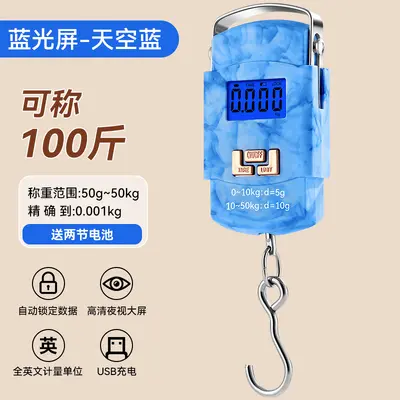 High-precision fishing express scale portable hand scale electronic weighing scale gram scale accurate vegetable sales spring hanging scale electronic balance - 10