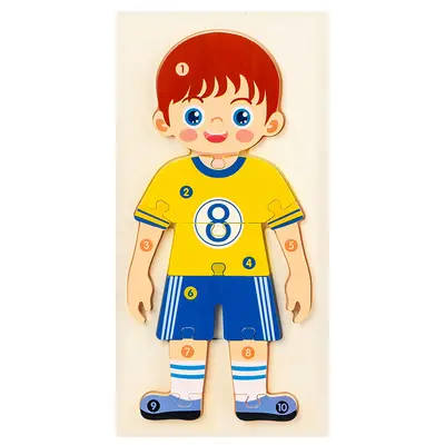 Ahşap 3D Kilitli Yapboz, Erken Eğitim, 12 Ay-3 Yaş - 7