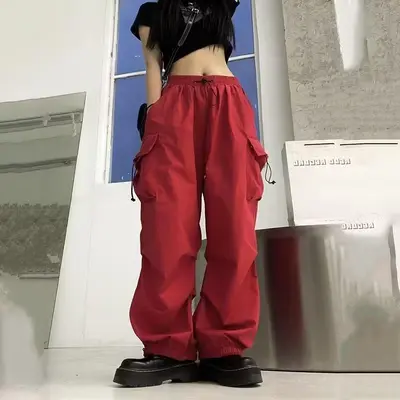 Women's Cargo Pants, Summer, Thin, Loose Wide Leg - 8