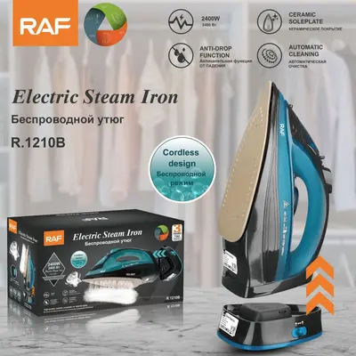 Electric iron, corded and cordless, steam function - 8