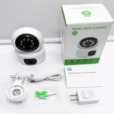 V380双镜头4G高清夜视智能监控摄像头室内家用wifi手机远程监控头 - 5