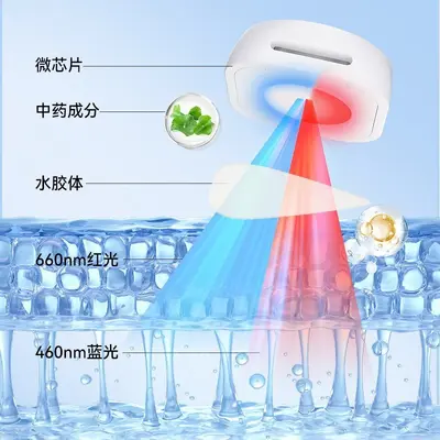 跨境红光痘痘贴精准净痘纽扣祛痘贴隔离舒缓淡化痘印吸痘贴