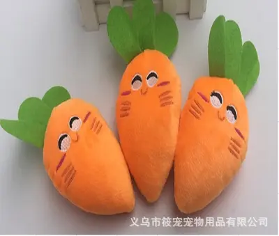 Bite-Resistant Cat and Dog Toy, Simulated Large Carrot Fake Fruit Design - 8