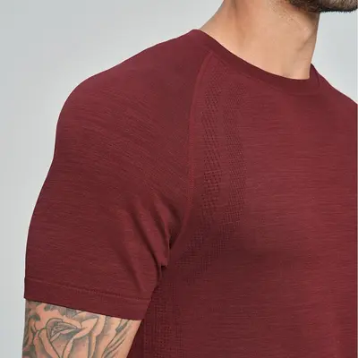 Nahtloses atmungsaktives Sport-Fitness-T-Shirt für Herren, Yoga und Outdoor, 1196
