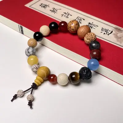 Hangzhou Duobao Bodhi Tohumu Onsekiz Tohumlu Budist Tespih Bileklik Basit Bileklik El Bandı Kültürel Sanat Bodhi Üreticisi Toptan Satış - 8