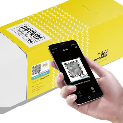Individuelles QR-Sicherheitsetikett, ein eindeutiger Code pro Produkt, selbstklebend für K
