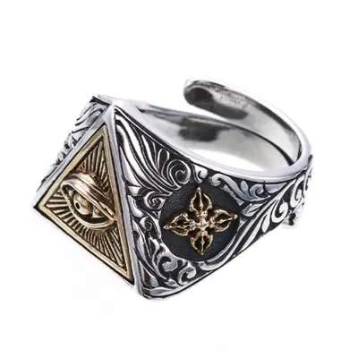 Silver ring s925, Eye of God, men's and women's