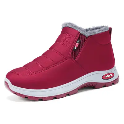 Women's Winter Cotton Boots, Fleece-Lined, Warm - 8