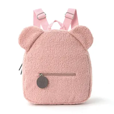 Plush Bear Backpack with Ears, Casual Cartoon Backpack for Children - 5