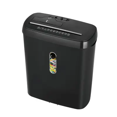 Lingya SD108P Heim- und Büro-Aktenvernichter, 12L, 8 Blatt, Streifenschnitt