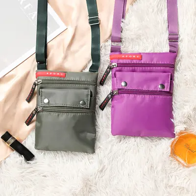 Cross-border Shoulder Bag for Women, Lightweight Travel Crossbody Bag, Portable Small Bag, Multi-functional Phone Bag, Neck-hanging Close-fitting Bag