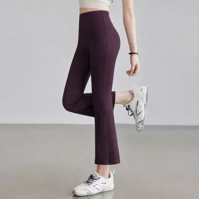 Women's High-Waist Butt-Lifting Thin Yoga Pants, Quick-Dry Pilates Leggings - 8