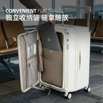 Side-Opening Expandable Suitcase, 24 and 26 inch, Combination Lock - 2