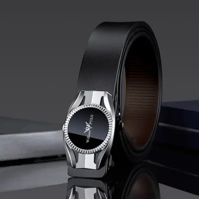Emperor Paul Belt Men's Leather Belt Work Cowhide Belt Men's Brand Men's Belt Dial Buckle Trousers Belt - 11