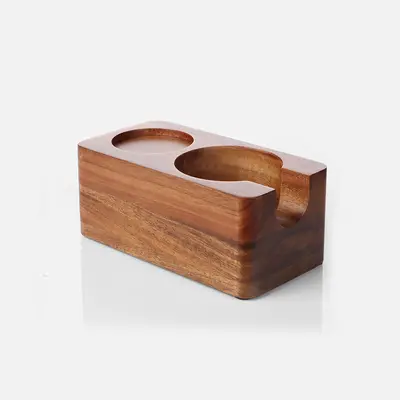 Coffee Tamper Base, Walnut Wood Tamper Filling Base for Espresso Machines - 11