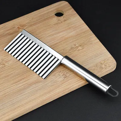 Stainless Steel Wavy Potato Knife Crinkle Cut Slicer - 3
