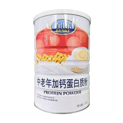 Baijiale Calcium Protein Powder for Middle-Aged and Elderly, 1000 g Can