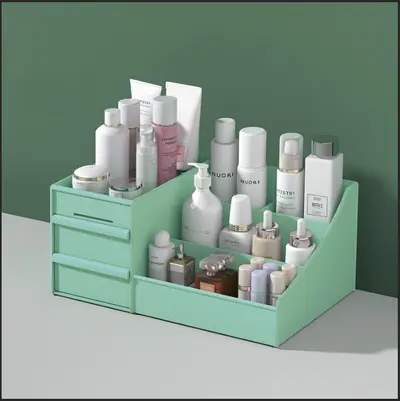 Kosmetik-Aufbewahrungsbox Schminkplatz Badezimmer-Organizer - 8