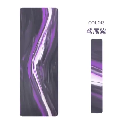 Flow Pattern Frosted PU Natural Rubber Yoga Mat, Non-Slip, Luxury - 13