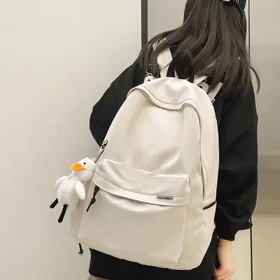 Erkekler için sırt çantası, Japon tarzı, sade, sınır ötesi, büyük kapasiteli, Kore tarzı seyahat sırt çantası, kadınların gündelik modaya uygun üniversite öğrencisi çantası - 5