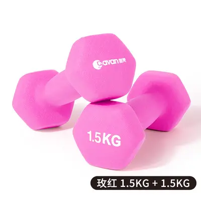 Hexagonal dumbbell set, cast iron, solid construction - 7