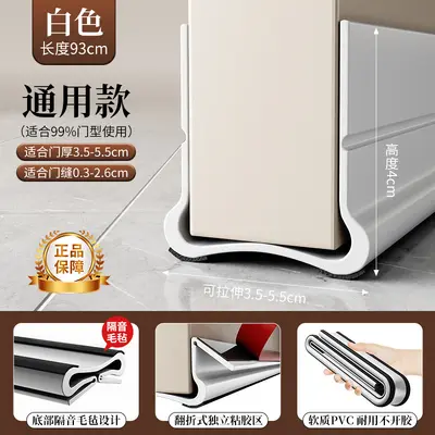 Door Bottom Seal Strip Soundproof Windproof Insect and Light Blocking - 12