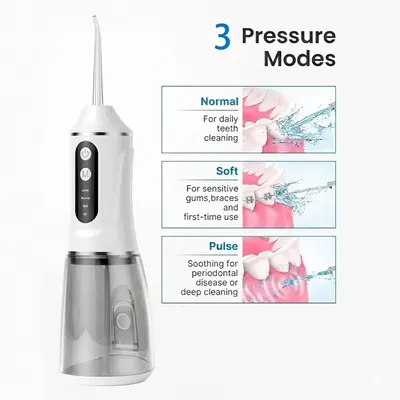 冲牙器电动洗牙器家用高脉冲洗牙结石去除残留物多功能电动洁牙器 - 4