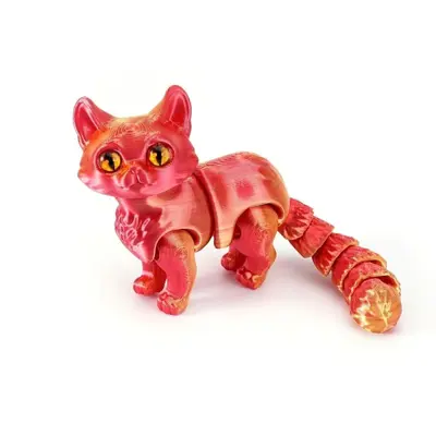 3D Baskı Sevimli Kedi Yavrusu Figürü, Çocuklar İçin Dekoratif Süs - 8