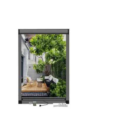 Retractable Invisible Anti-Mosquito Window Screen, Thickened Aluminum Alloy, Nail-Free Ins - 5