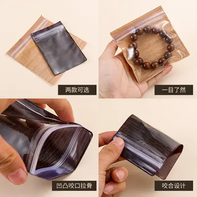 PVC Collectibles Storage Bag Anti-Oxidation Beaded Bracelet Pearl Jewelry Pouch Organizer High-End Plastic Dust-Proof Packaging Bag