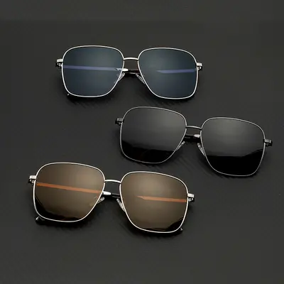 Metal Frame Driving Sunglasses for Men and Women, Polarized, UV Protection - 2