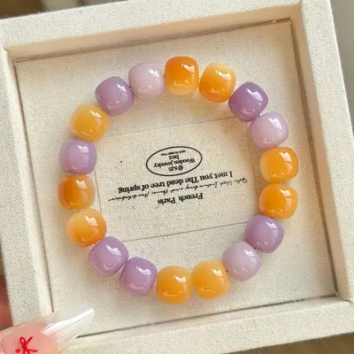 Doğal beyaz yeşim bodhi kökü bileklik, yüksek parlaklıkta bodhi boncuklar, yumuşak dokunuşlu, unisex bileklik, üreticiden doğrudan toptan satış. - 12