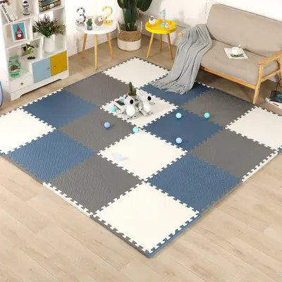 Foam Baby Crawling Play Mat, Interlocking, Thick, Large