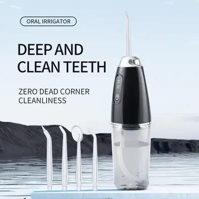 跨境电动冲牙器 洗牙器便携式家用水牙线清洁洁牙器牙齿缝隙USB