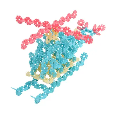 4cm Thick Extra-Large Snowflake Building Blocks, Ages 3-12