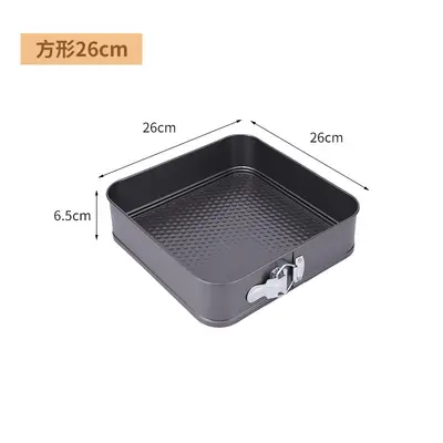 Round and Square Cake Mold with Clip, Non-Stick, Removable Bottom, High-Temperature Resist - 11