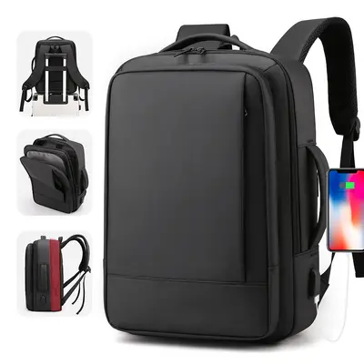 Große erweiterbare Herren-Businessrucksack