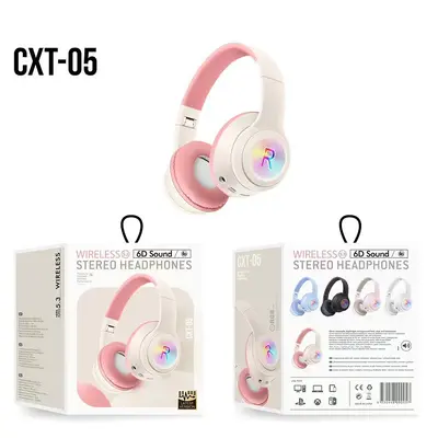 CXT-05 kablosuz Bluetooth kulaklık, katlanır, oyun ve e-spor