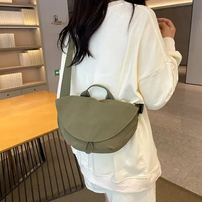 Lulu Nylon Crossbody Women's Bag, Lightweight Dumpling Style - 3