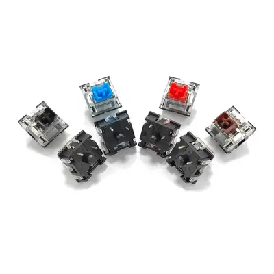 Mekanik klavye paragraf doğrusal eksen seti 3PIN3 feet DIY özelleştirilmiş pembe sarı yeşil siyah çay siyah kiraz çapraz eksen - 5